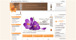 Desktop Screenshot of klangspiel-welt.de